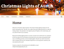 Tablet Screenshot of christmaslightsofaustin.com